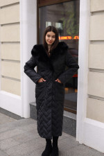 Зимнее пальто Mila Nova ПВ-389 черный+черный