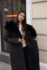 Зимнее пальто Mila Nova ПВ-389 черный+черный — изображение 6