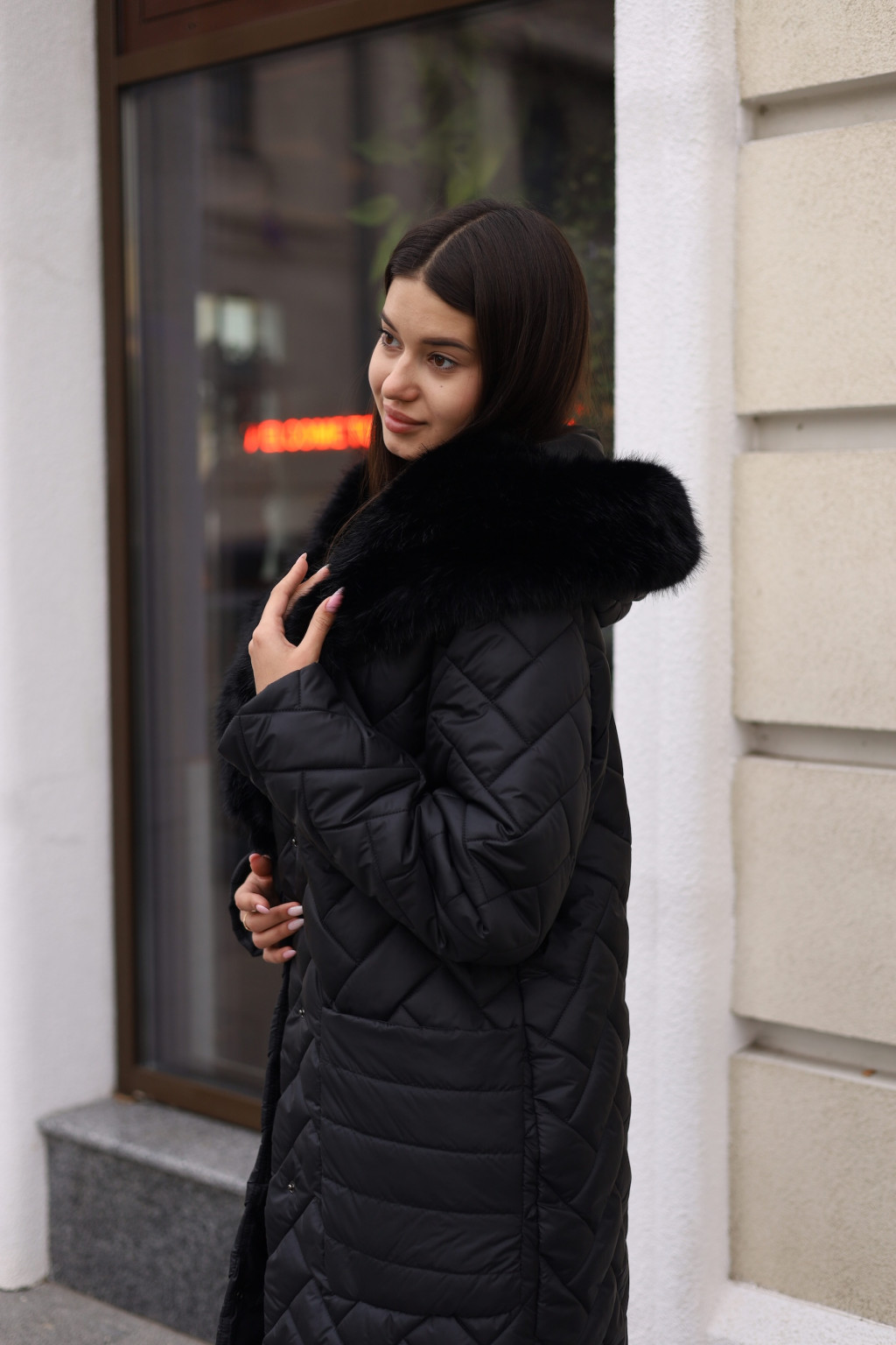 Зимнее пальто Mila Nova ПВ-389 черный+черный — изображение 7