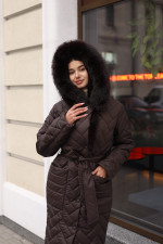 Зимнее пальто Mila Nova ПВ-389 шоколадный