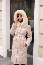 Зимнее пальто Mila Nova ПВ-391 бежевый — изображение 2
