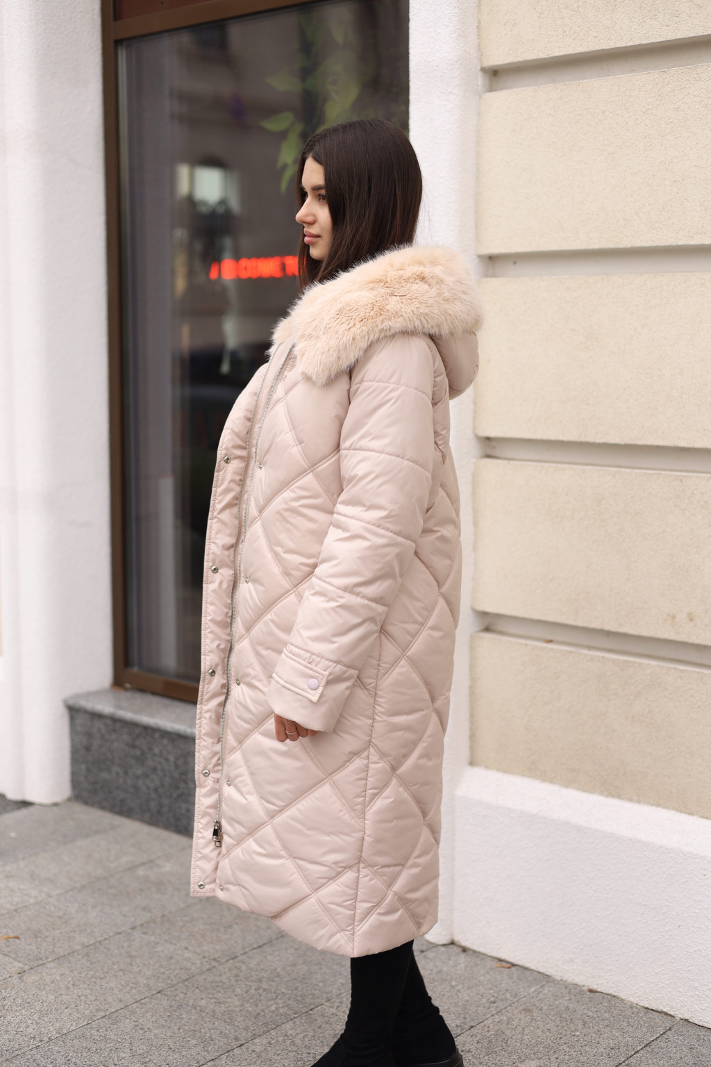 Зимнее пальто Mila Nova ПВ-391 бежевый — изображение 7
