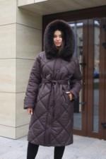 Зимнее пальто Mila Nova ПВ-391 шоколад — изображение 4