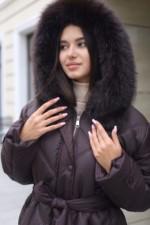 Зимнее пальто Mila Nova ПВ-391 шоколад — изображение 5