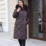 Зимнее пальто Mila Nova ПВ-391 шоколад