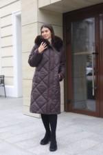 Зимнее пальто Mila Nova ПВ-391 шоколад