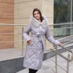 Зимнее пальто Mila Nova ПВ-391 серый