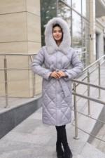 Зимнее пальто Mila Nova ПВ-391 серый — изображение 5