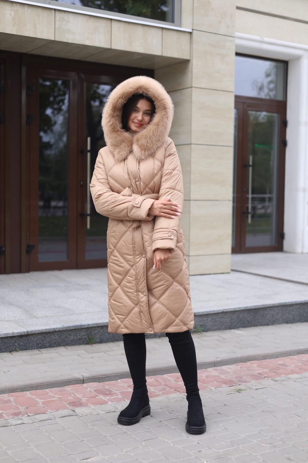 Зимнее пальто Mila Nova ПВ-391 кемел — изображение 1