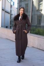 Зимнее пальто Mila Nova ПВ-392 шоколад — изображение 3