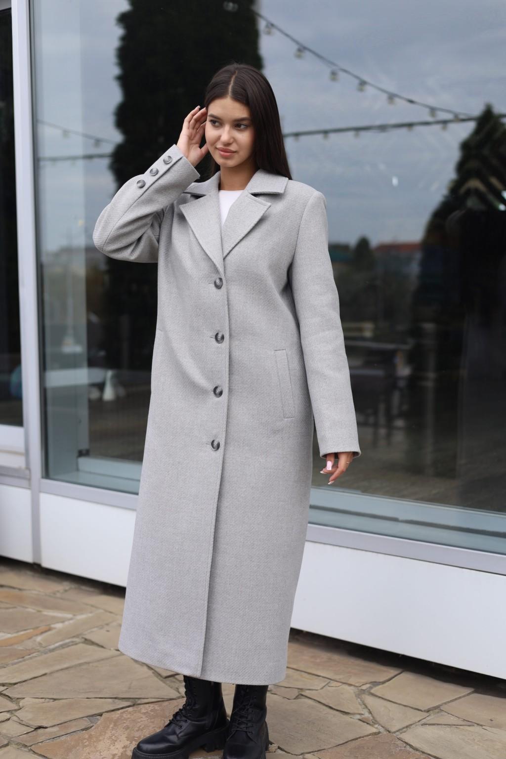 Зимнее пальто Mila Nova ПВ-392 серый — изображение 4