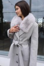 Зимнее пальто Mila Nova ПВ-392 серый — изображение 2