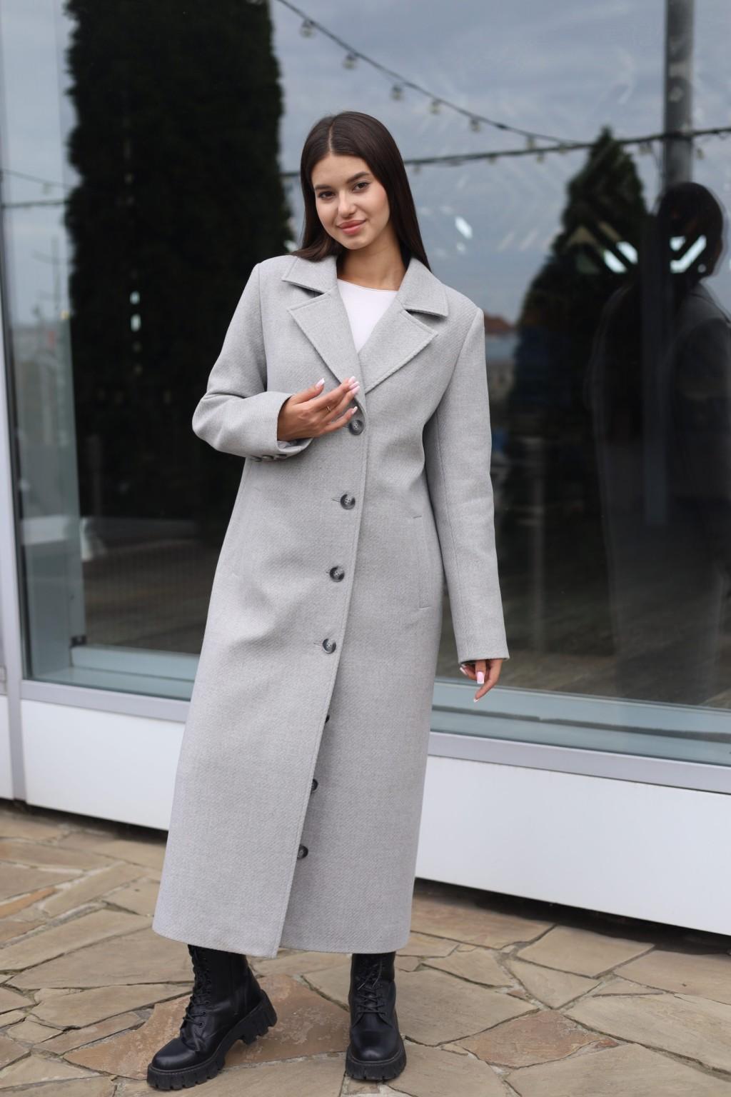 Зимнее пальто Mila Nova ПВ-392 серый — изображение 7