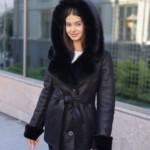 Зимняя дубленка Mila Nova Д-244 кор,черный