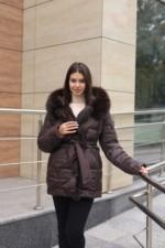 Зимняя куртка Mila Nova К-374 шоколадный