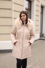 Зимняя куртка Mila Nova К-375 бежевый