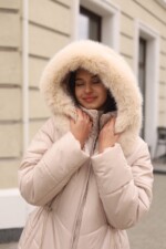 Зимняя куртка Mila Nova К-375 бежевый — изображение 2