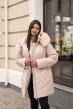 Зимняя куртка Mila Nova К-375 бежевый — изображение 7