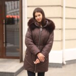 Зимняя куртка Mila Nova К-375 шоколадный