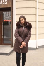 Зимняя куртка Mila Nova К-375 шоколадный