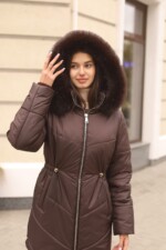 Зимняя куртка Mila Nova К-375 шоколадный — изображение 2