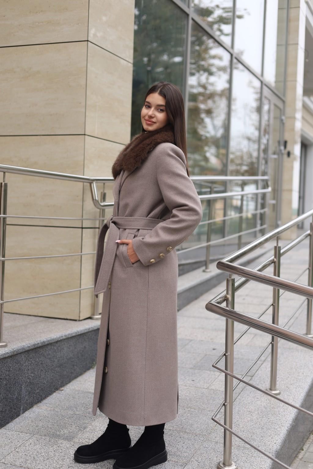 Зимнее пальто Mila Nova ПВ-392 капучино — изображение 3