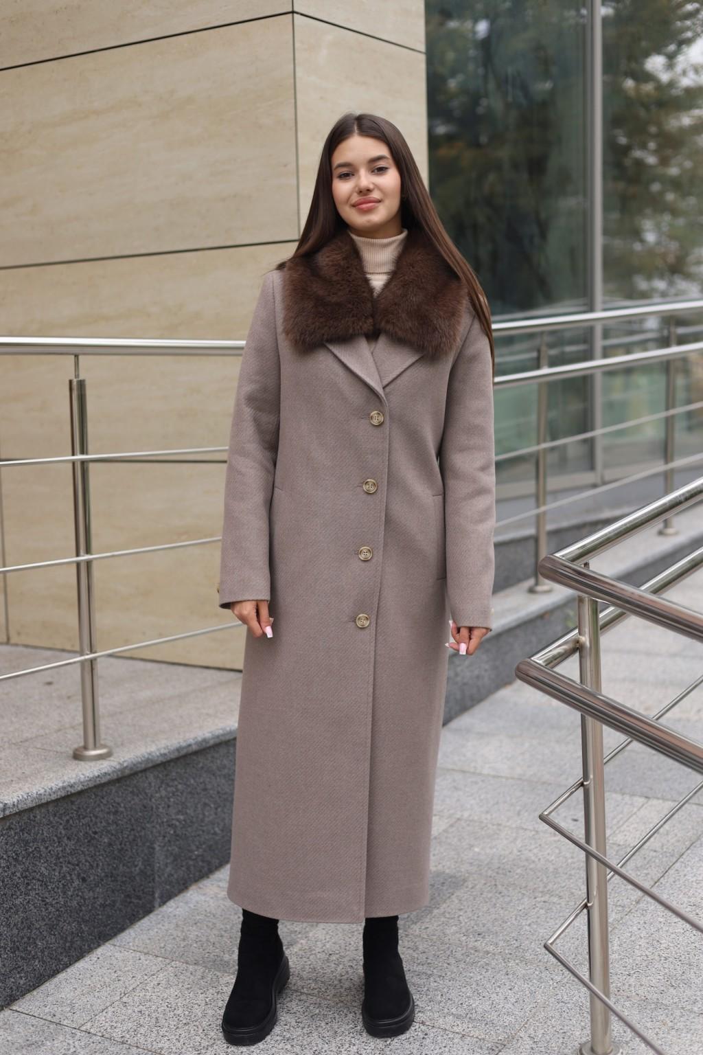 Зимнее пальто Mila Nova ПВ-392 капучино — изображение 4