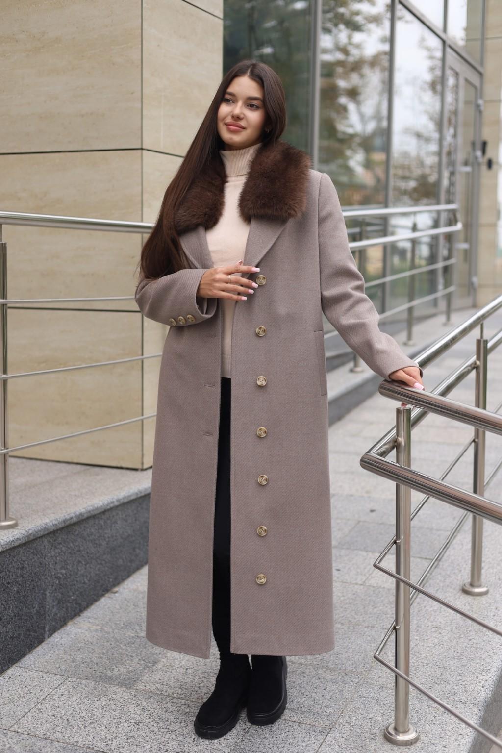 Зимнее пальто Mila Nova ПВ-392 капучино — изображение 2