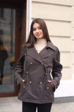 Жакет Mila Nova Q-106 темно- шоколадный