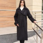 Демисезонный тренч Mila Nova Q-108 черный