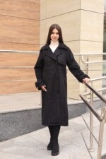 Демисезонный тренч Mila Nova Q-108 черный