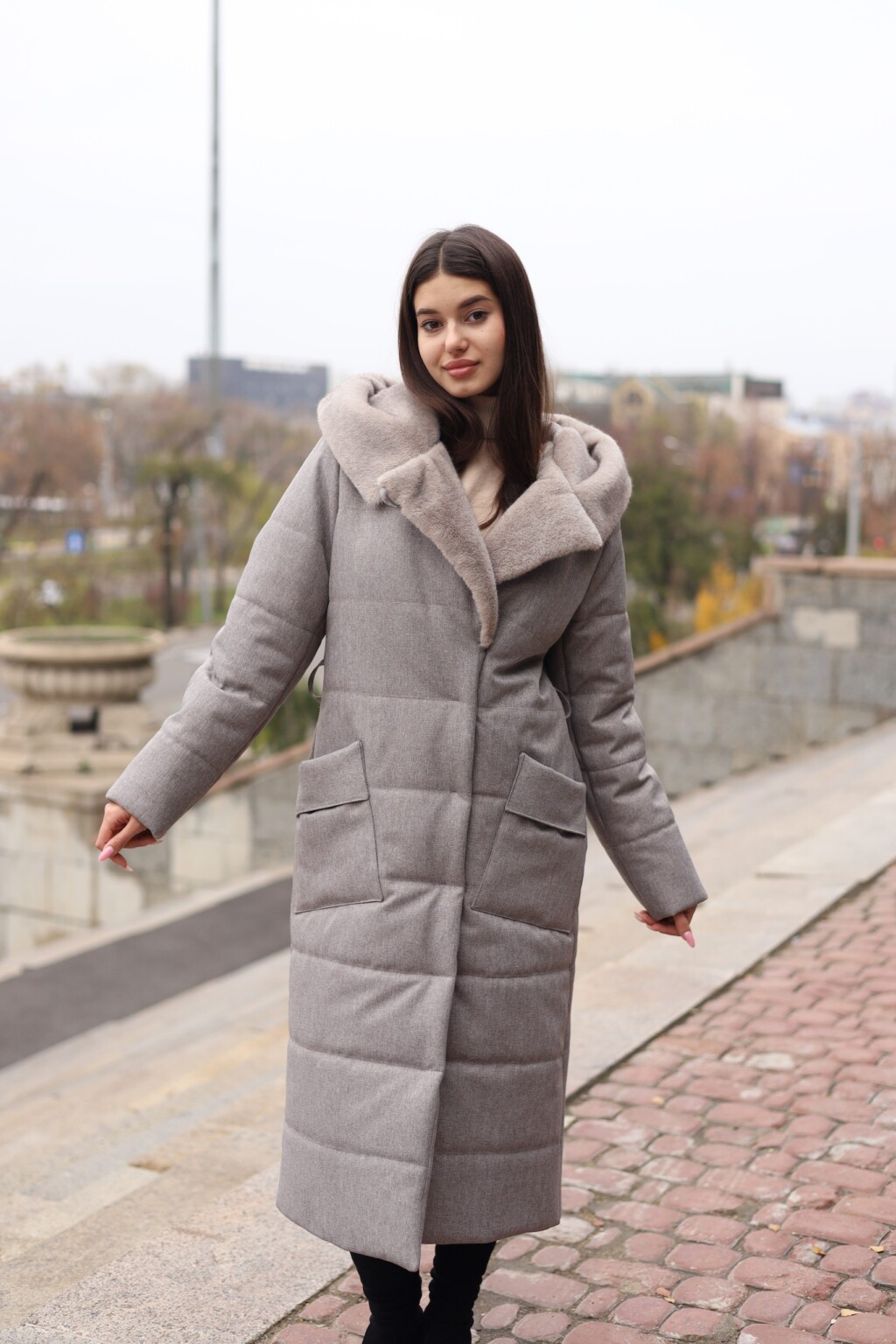 Зимнее пальто Mila Nova ПВ-331 капучино — изображение 2