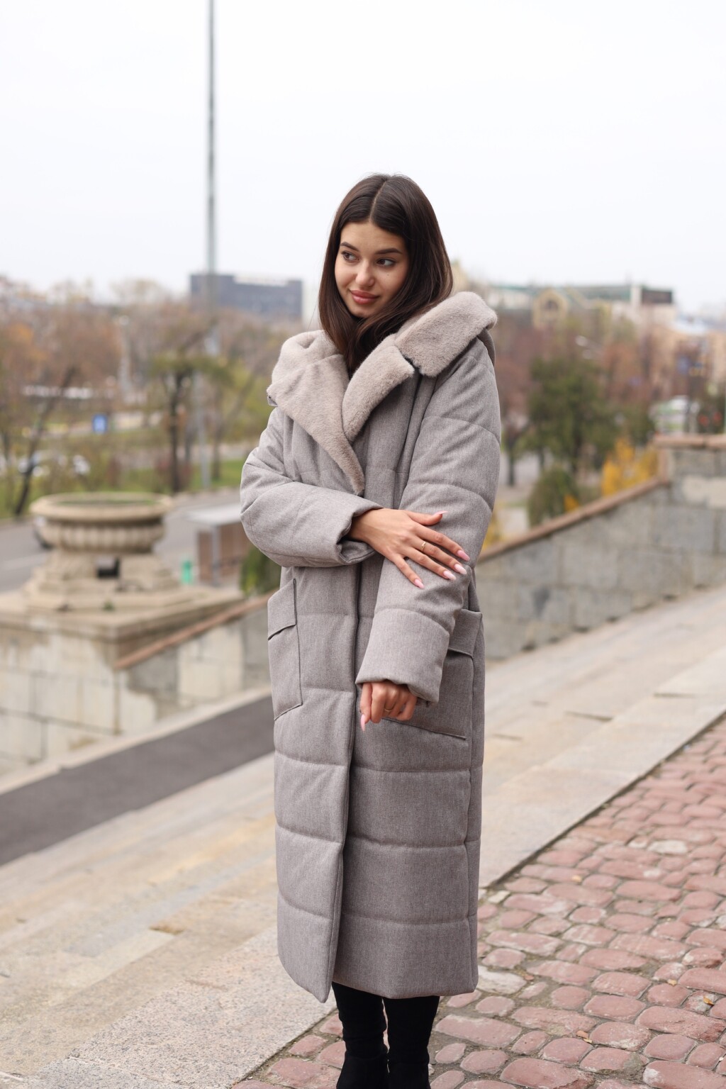 Зимнее пальто Mila Nova ПВ-331 капучино — изображение 6