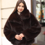 Зимняя шуба Mila Nova ПВ-344 темно-шоколадный
