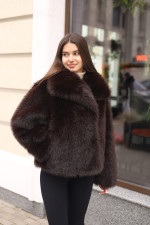 Зимняя шуба Mila Nova ПВ-344 темно-шоколадный — изображение 5