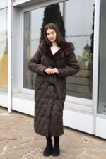 Зимнее пальто Mila Nova ПВ-358 шоколадный