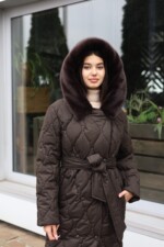 Зимнее пальто Mila Nova ПВ-358 шоколадный — изображение 2