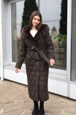 Зимнее пальто Mila Nova ПВ-358 шоколадный — изображение 4