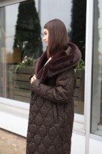 Зимнее пальто Mila Nova ПВ-358 шоколадный — изображение 7