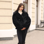 Зимняя шуба Mila Nova ПВ-381черный