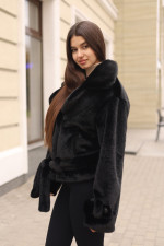 Зимняя шуба Mila Nova ПВ-381черный — изображение 2