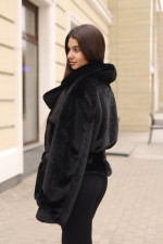 Зимняя шуба Mila Nova ПВ-381черный — изображение 5