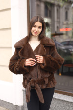 Зимняя шуба Mila Nova ПВ-381шоколад — изображение 2