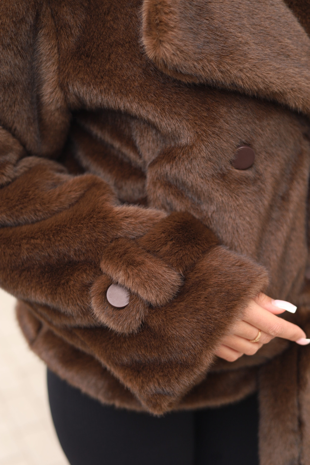 Зимняя шуба Mila Nova ПВ-381шоколад — изображение 4