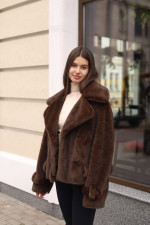Зимняя шуба Mila Nova ПВ-381шоколад — изображение 6