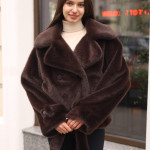 Зимняя шуба Mila Nova ПВ-381темно- шоколадный