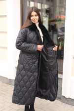 Зимнее пальто Mila Nova ПВ-385 черный+черный — изображение 5