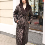 Зимнее пальто Mila Nova ПВ-388 шоколад