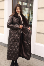 Зимнее пальто Mila Nova ПВ-388 шоколад — изображение 7