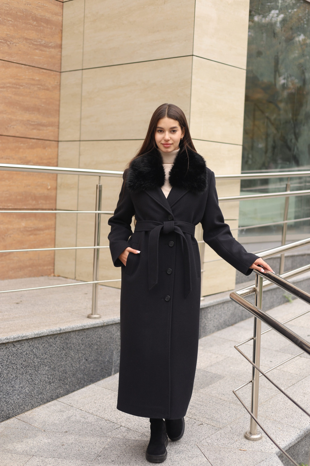 Зимнее пальто Mila Nova ПВ-392 черный — изображение 1